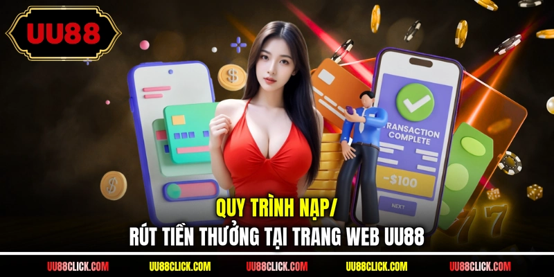 Quy trình nạp/ rút tiền thưởng tại trang web UU88
